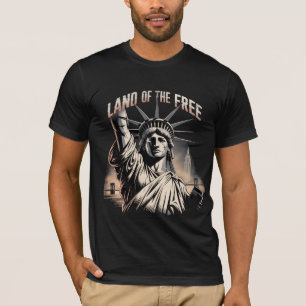 Schöne patriotische Gestaltung Land der Freien T-Shirt