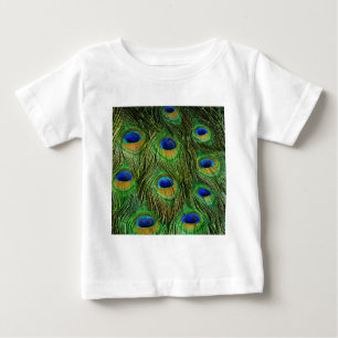 Schöne Peacock Feathers Baby T-shirt