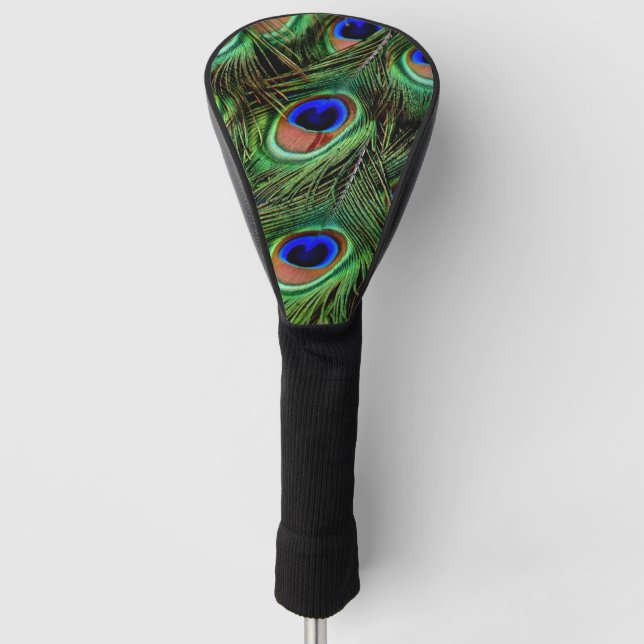 Schöne Peacock Feathers  Golf Headcover (Vorderseite)