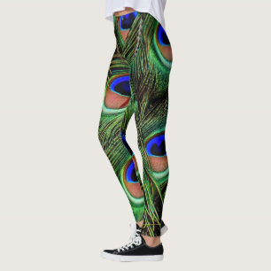 Schöne Peacock Feathers Leggings
