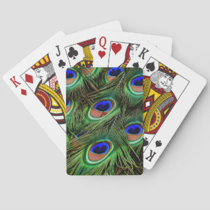 Schöne Peacock Feathers Spielkarten