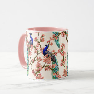 Schöne Peacock Pattern-Tasse Tasse