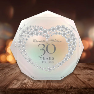 Schöne Pearl Heart 30. Jubiläum Fotoblock