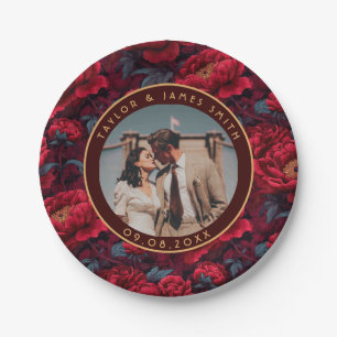 Schöne Peonies Teller für Hochzeiten Erinnerungen