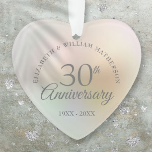 Schöne Perle 30. Hochzeitstag Ornament