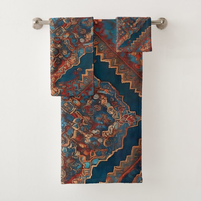 Schöne persische Alte Muster Moderne Sammlung Badhandtuch Set (Insitu)