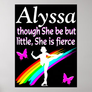 SCHÖNE PERSONALISIERT FIERCE SKATER POSTER