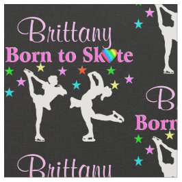 SCHÖNE, PERSONALISIERTE EISE-SKATEN FABRIC STOFF