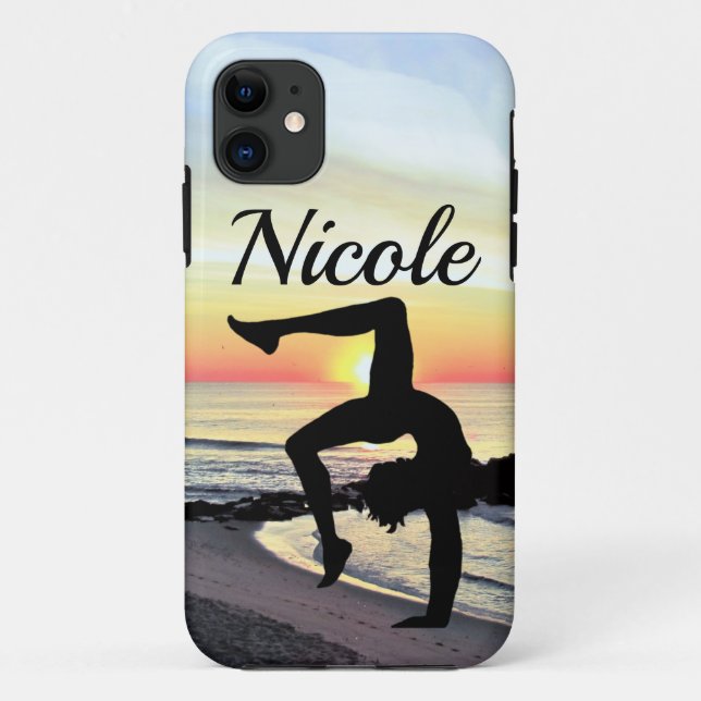 SCHÖNE PERSONALISIERTE GYMNASTIK Case-Mate iPhone HÜLLE (Rückseite)