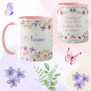 Schöne Personalisierte Namensgeschenke mit Bedeutu Tasse
