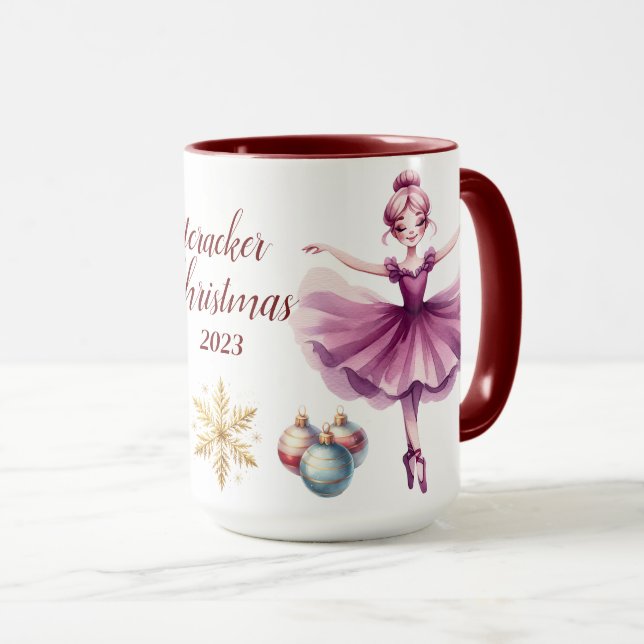 Schöne Personalisierte Nutcracker-Veröffentlichung Tasse (VorderseiteRechts)
