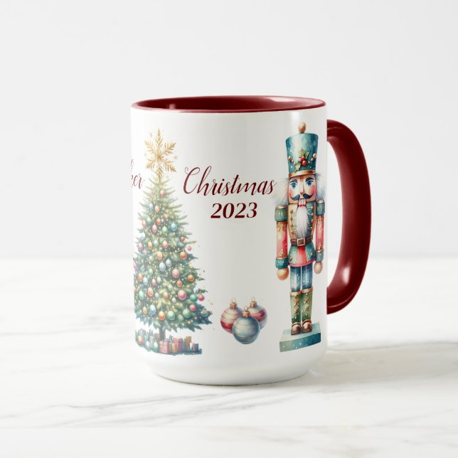Schöne Personalisierte Nutcracker-Veröffentlichung Tasse (VorderseiteRechts)