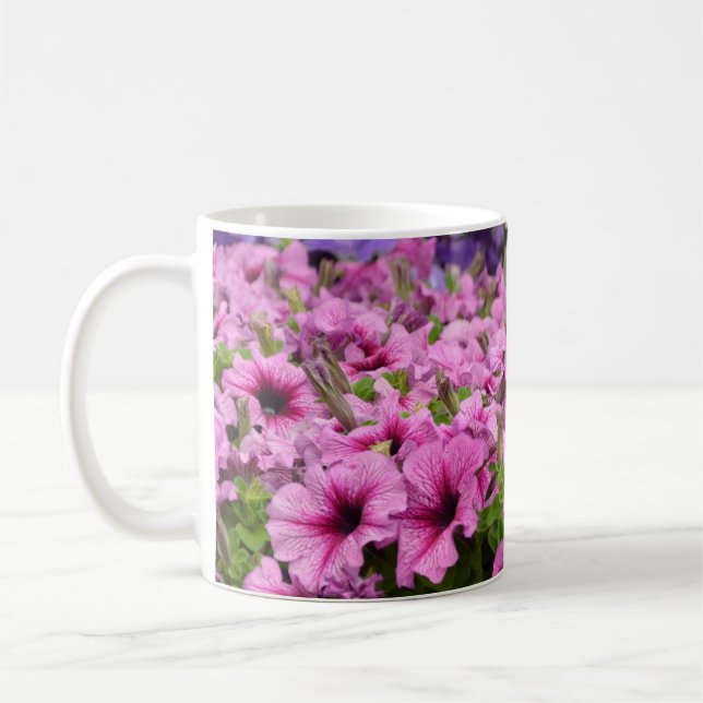 Schöne Petunia-Blume Kaffeetasse (Links)