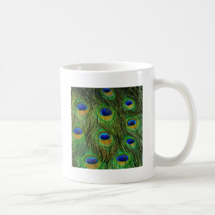 Schöne Pfauenfedern Tasse