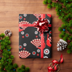 Schöne Pfauenkunst Geschenkpapier