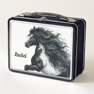 Schöne Pferd Metall Lunchbox