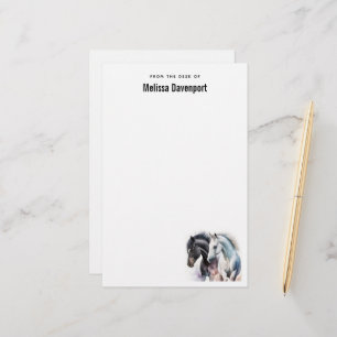 Schöne Pferde im Wasser Briefpapier