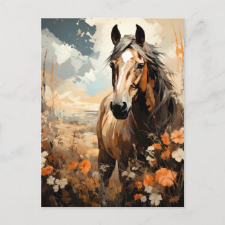 Schöne Pferde Kunst Postkarte