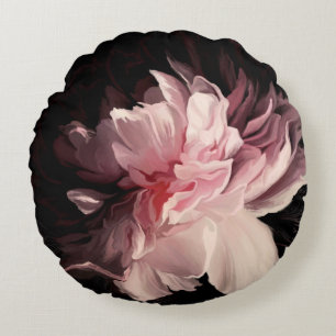 Schöne Pfingstrose Blume Rundes Kissen