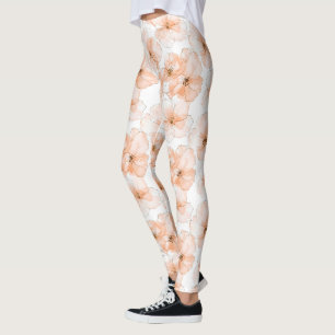 Schöne Pfirsichblüten Geburtstag Leggings