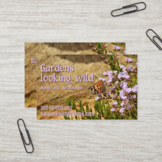 Schöne Pflanzen für Gartenarchitekten Visitenkarte