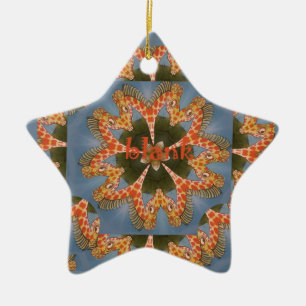 Schöne phantastische afrikanische Giraffe Blanche Keramikornament