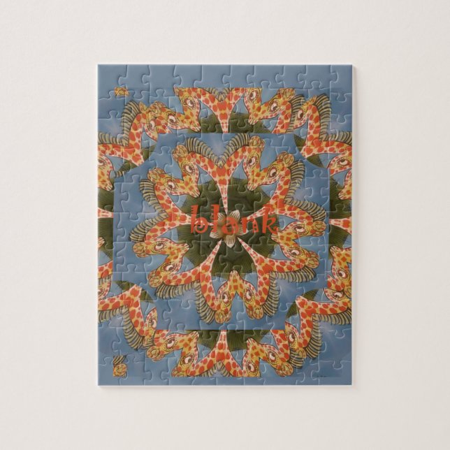 Schöne phantastische afrikanische Giraffe Blanche Puzzle (Vertikal)