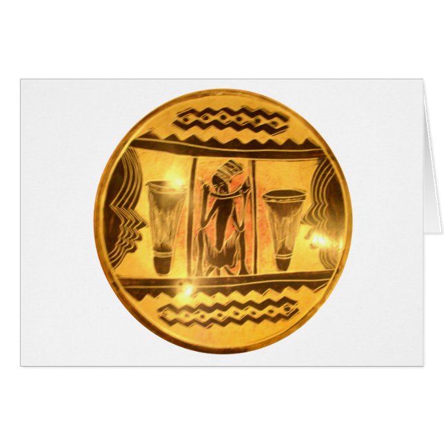 Schöne phantastische Afrikanische Goldene Rote Kun (Vorderseite (Horizontal))
