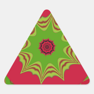 Schöne phantastische afrikanische Stammeskunst Dreieckiger Aufkleber