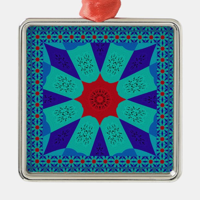 Schöne Phantastische ägyptische Feminine-Design-Fa Silbernes Ornament (Vorne)