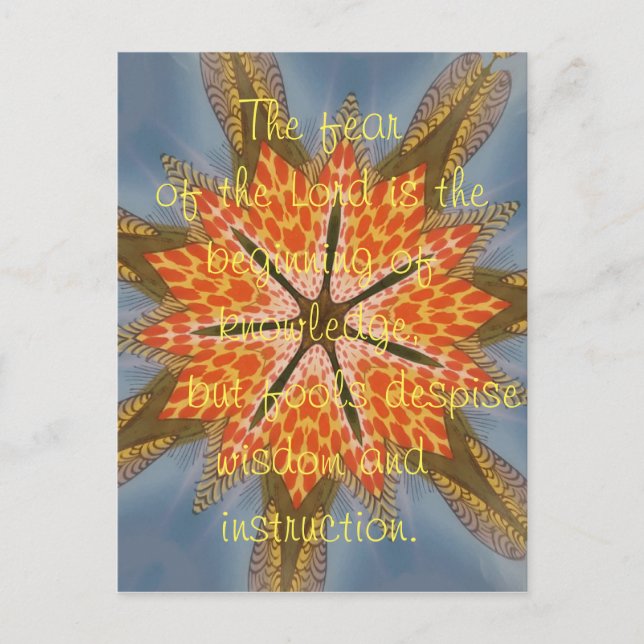 Schöne phantastische Angst vor dem Beginn des Herr Postkarte (Vorderseite)