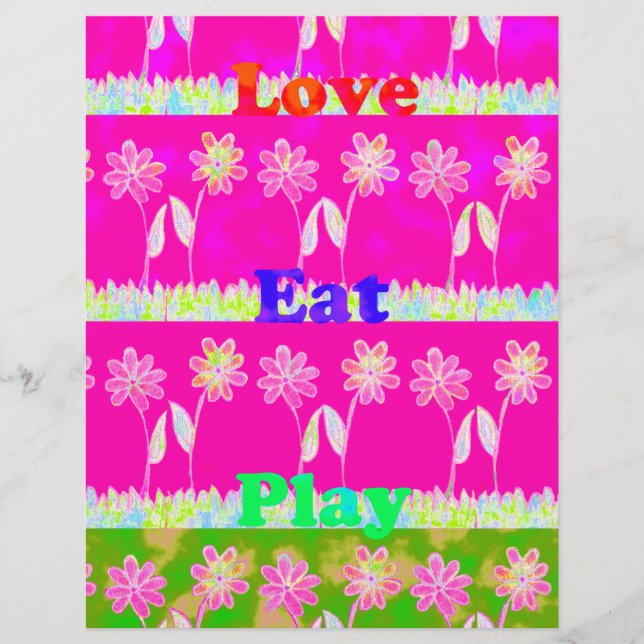 Schöne phantastische Flora Text Zitat Design (Vorderseite)