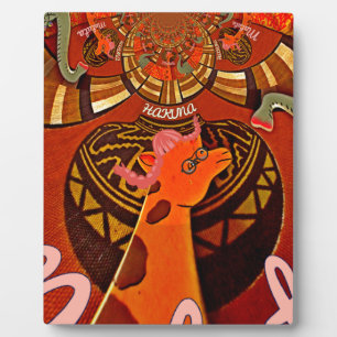 Schöne Phantastische Giraffe Liebe Safari Tiere Fotoplatte