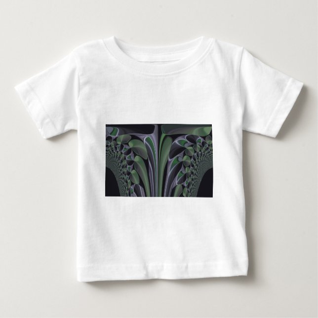Schöne Phantastische Grüne Aurora Textur Design Baby T-shirt (Vorderseite)