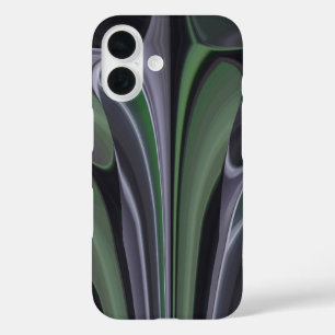 Schöne Phantastische Grüne Aurora Textur Design iPhone 16 Hülle