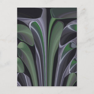 Schöne Phantastische Grüne Aurora Textur Design Postkarte