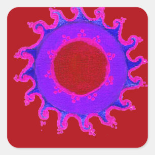 Schöne Phantastische indische Motif Mehndi Maroon  Aufkleber