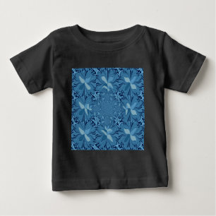 Schöne Phantastische Iridescent Blue Kaleidoskop K Baby T-shirt