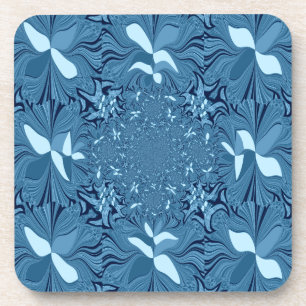 Schöne Phantastische Iridescent Blue Kaleidoskop K Getränkeuntersetzer