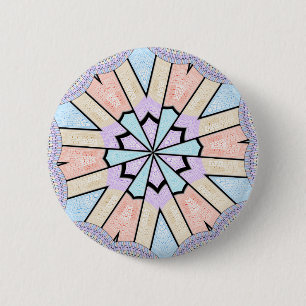 Schöne, Phantastische, pastellfarbene geometrische Button