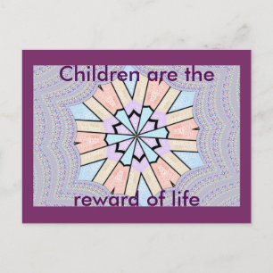 Schöne, Phantastische, pastellfarbene geometrische Postkarte