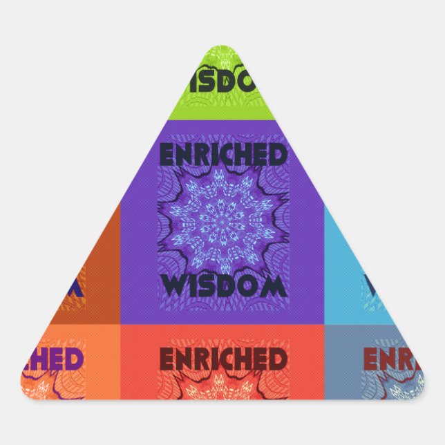 Schöne Phantastische Pop Kunst, Dichtung und Musik Dreieckiger Aufkleber (Vorderseite)