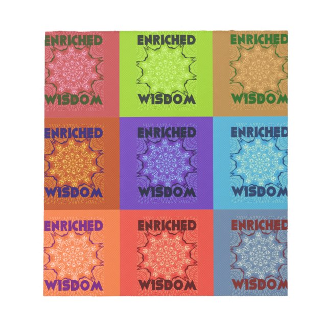 Schöne Phantastische Pop Kunst, Dichtung und Musik Notizblock (Vorderseite)