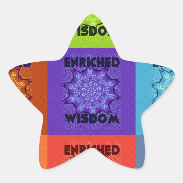 Schöne Phantastische Pop Kunst, Dichtung und Musik Stern-Aufkleber (Vorderseite)