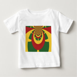 Schöne Phantastische Rasta-Farben Kunstdrucken Baby T-shirt