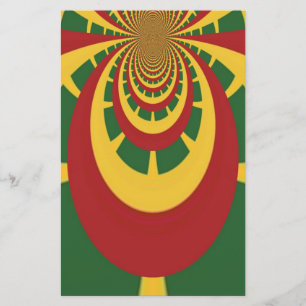 Schöne Phantastische Rasta-Farben Kunstdrucken Briefpapier