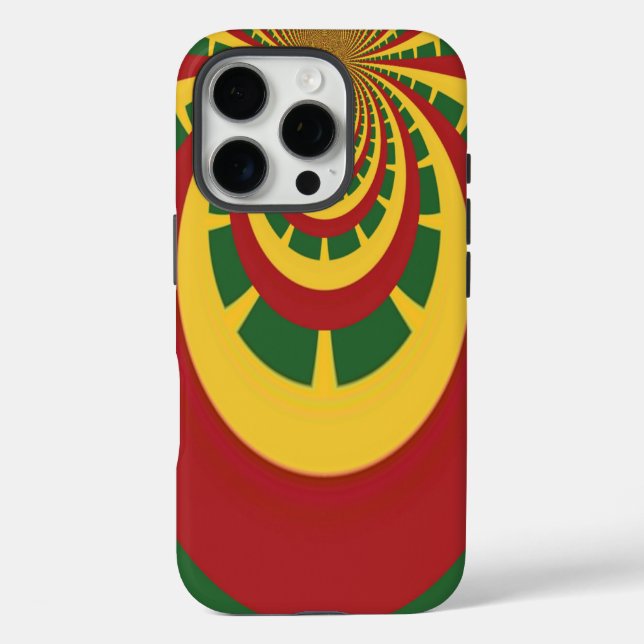 Schöne Phantastische Rasta-Farben Kunstdrucken Case-Mate iPhone Hülle (Rückseite)