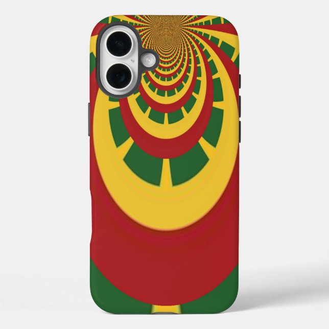 Schöne Phantastische Rasta-Farben Kunstdrucken Case-Mate iPhone Hülle (Rückseite)