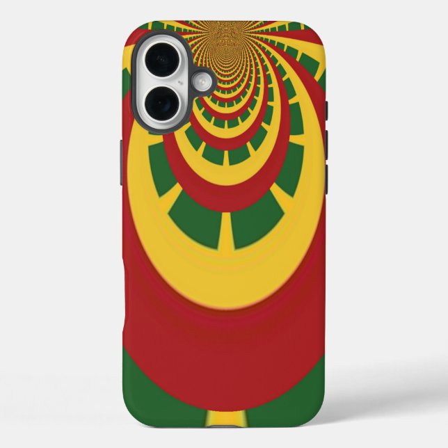 Schöne Phantastische Rasta-Farben Kunstdrucken Case-Mate iPhone Hülle (Rückseite)