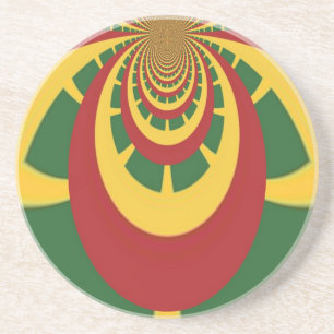 Schöne Phantastische Rasta-Farben Kunstdrucken Getränkeuntersetzer